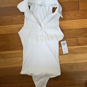 White Sleeveless Bodysuit